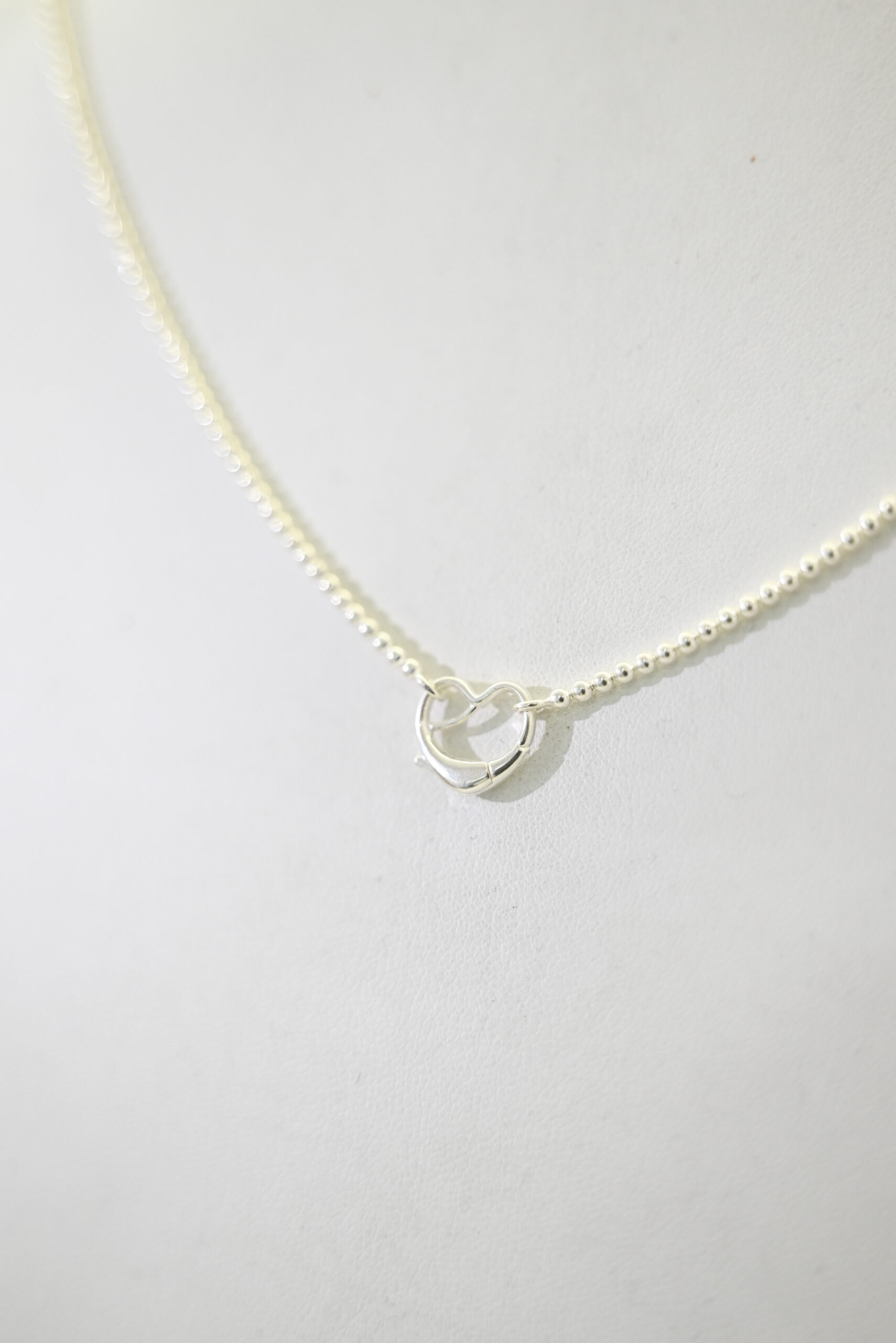 Cadena de plata + corazón con cierre Van Cleef