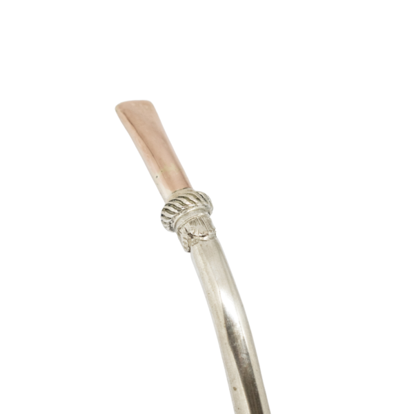 Bombilla de plata con chupete de oro - Imagen 2