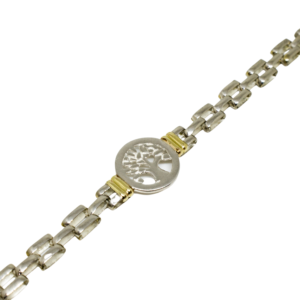Pulsera Árbol de la Vida en plata y oro