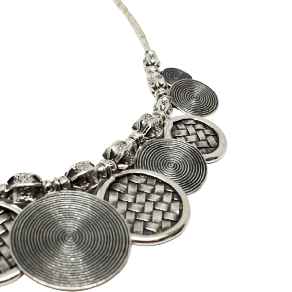 Cadena de plata con chapas - Imagen 2