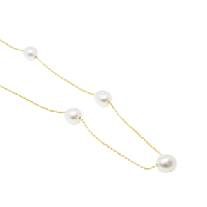 Cadena de oro con Perlas de Cultivo