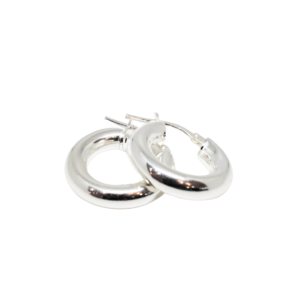 Aros de plata (1.5 cm)