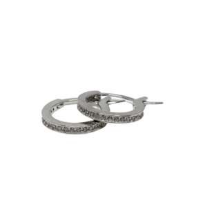 Aros de plata con Circonias (13 mm)