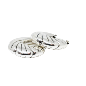 Aros de plata labrada (2 cm)