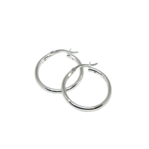 Aros de plata (2 cm)
