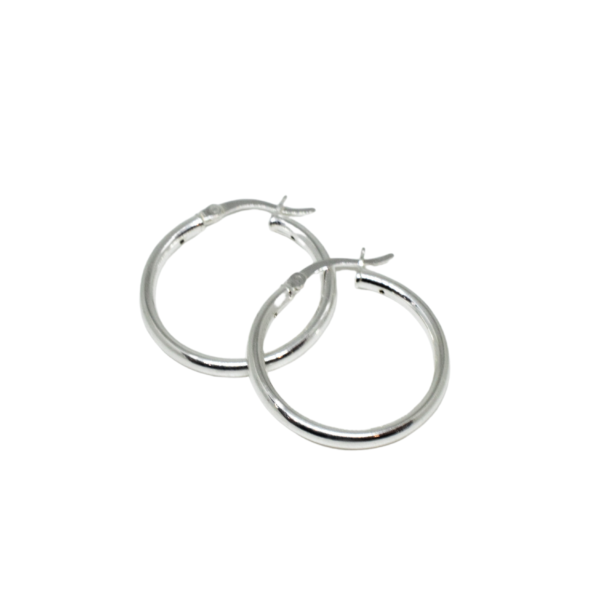 Aros de plata (2 cm)