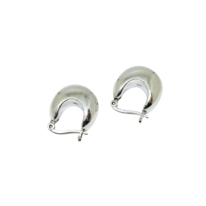 Aros de plata ovales