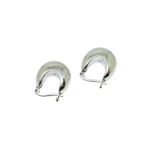 Aros de plata ovales