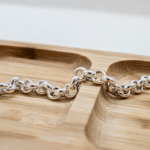Pulsera rolo en plata