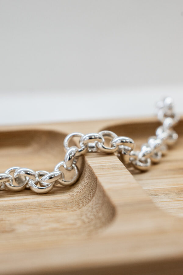 Pulsera rolo en plata - Imagen 2
