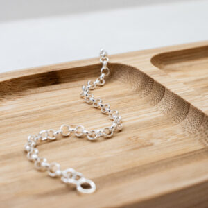 Pulsera fina de plata