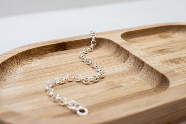 Pulsera fina de plata
