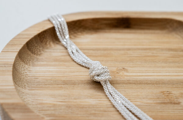 Pulsera de plata cordón - Imagen 3