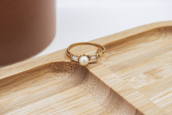 Anillo de oro de corte Baguette - Imagen 2