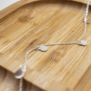 Tobillera de plata (modelo Chapitas)