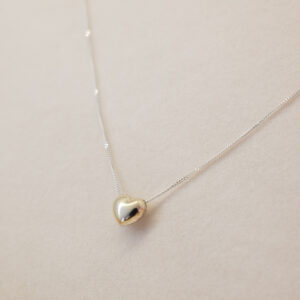 Cadena + dije de corazón (oro)