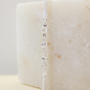 Pulsera de plata y 3 Circonias