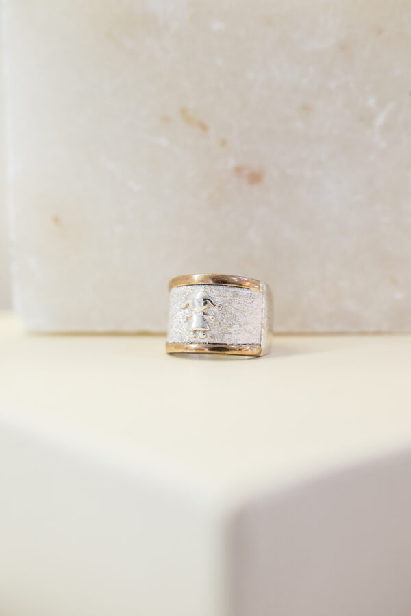 Anillo de plata y bordes de oro (niña)