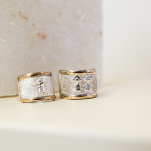 Anillo de plata y oro (niña y niño)