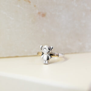 Anillo fino de plata y oro (niño)
