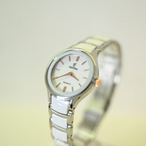 Reloj Festina (silver y acrílico blanco)