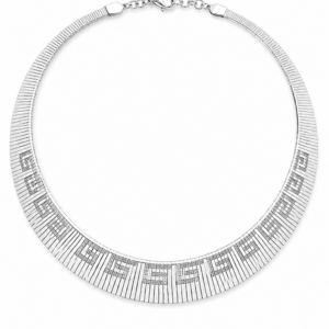 Gargantilla de plata modelo guarda griega