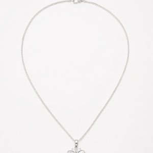 Cadena de plata + dije de mariposa