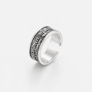 Anillo de plata media falange